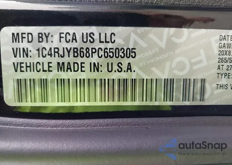 2023 Jeep Grand Cherokee 4Xe from USA, damaged, VIN 1C4RJYB68PC650305